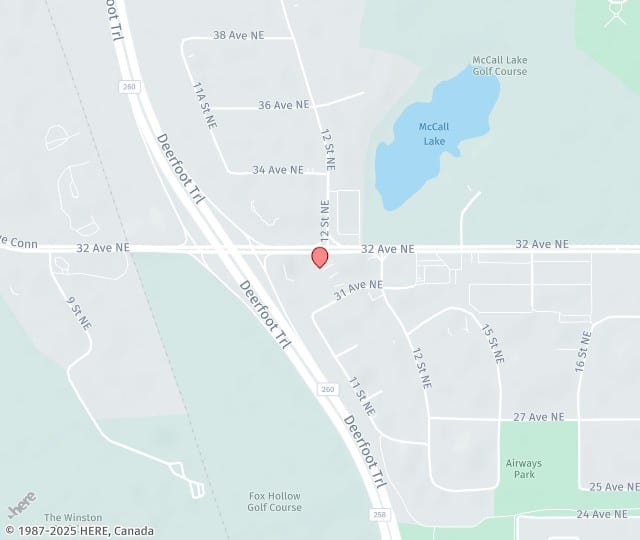 Location Map: 1349 32 Ave NE Calgary, AB T2E 7Z5